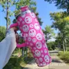 Taza Aislada Nueva de 40 oz para Caliente/Frío con Popote, Taza de Agua Linda con Cara Sonriente, Taza de Regalo con Asa, Taza para Coche