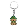 Centenas de St. Pingentes de Chaveiro Dia de São Patrício, Decorações de Chaveiro Chapéu Verde DIY de Borracha Macia em PVC, Itens de Presente