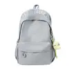 Mochila bordada de nicho de moda para estudiantes de secundaria y preparatoria, alto valor estético, diseño simple, gran capacidad, mochila de viaje para mujer