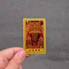 Tarjeta Metálica Xizang Zakhiram Aleación de Aluminio-Magnesio Material Metálico para la Paz, la Prosperidad y la Riqueza, Conexión con el Dios de la Riqueza de Xizang