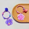 Bolsa de Regalo Pequeña Llavero Colgante Lindo Colgante de Campana Llavero Inspirador con Texto para Estudiantes Flor de Acrílico