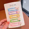Pinzas de Colores Ovaladas para el Cabello de Niñas, Pinzas BB para Flequillo y Cabello Fino, Pinzas para el Pelo de Bebé Lindas de Cuadros de Gota de Agua
