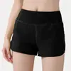 Shorts de Yoga de Bolso Personalizados, Hot Pants Levanta Bumbum, Shorts Esportivos para Fitness com Forro, Shorts para Atletismo e Corrida de Maratona para Mulheres