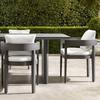 Conjunto de Mesa e Cadeiras Personalizado de Fábrica para Exterior Varanda Externa Cadeira de Rattan Teca Pátio Jardim Lazer Combinação de Móveis para Exterior