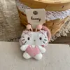 Acessórios de Cabelo para Crianças Novo Desenho Animado Preenchido com Algodão Gato Kt e Cachorrinho Faixa de Cabelo Laço de Cabelo Feito à Mão Elástico de Cabelo Tiara Acessórios de Cabelo