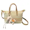 Bolso de Hombro Tejido a Rayas para Mujer, Gran Capacidad, Casual de Vacaciones, Bolso Cruzado Versátil Nueva Moda 2026