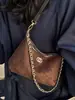Bolsa feminina de alta qualidade e estilosa para outono/inverno de 2026: uma bolsa de corrente moderna com padrão de losangos, uma bolsa de ombro ou bolsa transversal única e chique para mulheres