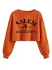 Salem Est 1626 Tienda independiente de Amazon eBay, sudadera crop top de mujer nueva de corte holgado para exportación a Europa y América