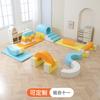 Centro de Educación Temprana para Jardín de Niños Equipo de Entrenamiento Sensorial para Niños Combinación de Tobogán de Escalada Suave Juguetes de Perforación Interior