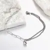Nuevo Collar de Cuentas Redondas Pequeñas de Venta Caliente Transfronterizo con Empalme para Mujer, Cadena de Suéter de Gama Alta de Moda y Cadena para Clavícula de Nicho