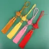 Nudo Propicio Combinación de Borla de Dos Colores Material de Accesorios DIY Borla de Disfraz Antiguo Artesanía de Nudo Chino Borla Colgante para Coche Colgante