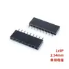 Passo 2,54MM fileira única plug reto header fêmea 1*3P/4/5/6/7/8/10/16-40P