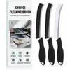 Cepillo para Limpiar Hendiduras de Baño, Cepillo para Ranuras, Cepillo Multifuncional de Cerdas Duras con Mango Largo, Cepillo al por Mayor para Limpiar Hendiduras de Puertas de Baño y Ventanas