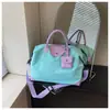 Bolsa de gran capacidad para desplazamientos cortos y viajes para mujer, elegante, ligera, multifuncional para viajes, equipaje y fitness