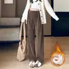 Pantalones de Maternidad Primavera y Otoño Ropa Exterior Pantalones de Pierna Ancha 2026 Estilo Nuevo Sin Soporte Banda para el Vientre No Aprietan el Estómago Sueltos Casuales Pantalones Largos Ropa de Otoño