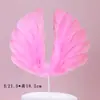 Ángel Demonio Alas Grandes Pluma Decoración de Pastel Tarjeta Adornos Accesorios Fiesta de Cumpleaños Mesa de Postres Escena