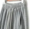 Bolsillo Oculto Frontal Pantalones de Forro Polar Cropped Estilo Nuevo de Invierno con Pantalones de Abuela Pierna Ancha Desestructurados Pantalones de Chándal Gruesos Transfronterizo
