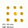 Prata Esterlina S925 Banhado a Ouro Zircônia Vazado Capuz Flor Chapéu Recibo Espaçador Acessórios Pulseira Contas DIY Acessórios de Contas