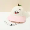 Chapéus Infantis Primavera e Verão Finos Secagem Rápida Aba Larga Chapéu de Sol Moda Coreana Desenho Animado Chapéu de Pescador para Meninos e Meninas Tendência