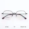 Armazón para Gafas de Miopía Japonés y Coreano Ultraligero Retro Media Montura Montura Redonda Marco Ultraligero de Borde Delgado de Titanio Tendencia Literaria para Hombres y Mujeres Venta al por Mayor