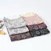 Bufanda de estilo étnico clásico con popular estampado de cachemira y borlas con flecos, bufanda bordada de estilo chino, elegante chal para mujer para salir