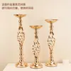 Explosões de adereços de casamento guia de estrada suporte de flor de cânhamo_decoração de casamento de metal galvanizado para mesa_decoração de casamento de flores para feriado
