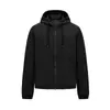 Gabardina Corta de Moda con Capucha para Otoño e Invierno, Cortavientos e Impermeable, Chaqueta Casual para Exteriores, Ropa de Senderismo para Parejas con Estampado