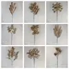 Simulação Flor de Ano Novo Flor Plástica Dourada Balde de Ano Novo Galhos Longos Palmeira Vermelha Hortênsia Palavra Fu Amor Flor de Ano Novo Atacado