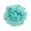 Rollo de lunares florales de alto brillo de 10 cm, adornos de mascota de gasa de lunares, tocado de flor para niños, flor, 32 colores en stock