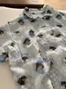 Pijama Corto con Estampado de Cachorro Lindo Estilo Sin Glee Ins para Mujer 2026 Ropa de Casa Veraniega Portátil Set