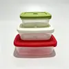 Contenedores Rectangulares Apilables para Alimentos de 3 Piezas con Rejillas de Ventilación, Tamaños Grande, Mediano y Pequeño, Modelo Rs-1682