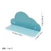 Decoraciones Metálicas Coloridas con Forma de Nube para Colgar en la Pared al por Mayor, Estante de Almacenamiento para Muñecas de Niñas para Colgar en la Pared sin Taladrar