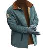 Otoño e Invierno Explosiones Transfronterizo Chaqueta de Solapa Gruesa con Forro Polar para Hombre Abrigo Casual Moderno para Exterior Ropa de Algodón