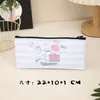 Estojo de Lápis de Desenho Animado Fofo Transfronteiriço de PU para Estudante Bolsa de Material Escolar para Aluno de Jardim de Infância e Ensino Fundamental Bolsa de Armazenamento de Grande Capacidade Material Escolar