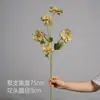 Flores artificiais em tons de verde, de haste única, para decoração de local de casamento, decoração de salão de casamento de luxo, arranjos florais de plástico
