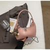 Bolso de Hombro con Textura de Gama Alta de Nicho Francés para Mujer Primavera 2025 Nuevo Bolso Cruzado Estilo Extranjero Brillante de Charol Luna Creciente