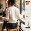 Cárdigan de Punto para Mujer Amazon Fashion, Abrigo Suéter Corto de Color Sólido con Botones, Suéter Versátil de Corte Ajustado para Otoño e Invierno
