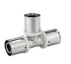 Fábrica de piezas de sujeción para tubería de plástico de aluminio PEX venta al por mayor material de fontanería accesorios de presión de latón juntas para tubería de agua PEX