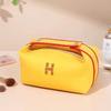 H Lancheira Bag Viagem Wash Bag Lona Portátil Cosméticos Bag Portátil Mulheres Cosméticos Saco de Armazenamento Atacado