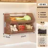 Estante de almacenamiento de verduras para pared para la cocina, estante de almacenamiento para cebollas, jengibre y ajo, estante multicapa para especias montado en la pared sin perforación