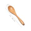 Cuchara de madera comercial mango largo cuchara para mezclar cuchara pequeña condimento alargada café nuez en polvo cuchara sopera miel cuchara para hielo cuchara de postre
