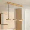 Candelabro de Restaurante Estilo Japonés Wabi-Sabi Creativo Color Veta de Madera Lámpara de Noche para Dormitorio Arte Moderno Minimalista Lámpara para Mesa de Comedor Bar