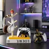 Estante de almacenamiento para figuras de dibujos animados, soporte 2 en 1 para control de videojuegos, base de almacenamiento creativa, adorno de escritorio, diseño 3D