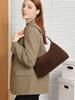 Bolsa Tote de Couro Bovino Fosco para Axila Feminina 2026 Novo Modelo Textura de Alta Qualidade Grande Capacidade Bolsa de Ombro de Couro Genuíno para o Dia a Dia