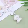 Llavero de Perrito Lindo Flocado Colgante de Bolso Cadena para Teléfono Móvil Muñeco de Dibujos Animados Colgante de Llave Accesorios de Joyería DIY