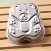 Forma de Bolo Urso Pequena Forma de Bolo Desenho Animado Utensílios de Confeitaria Forma de Alumínio Anodizado Forma de Pudim Gelatina Urso