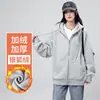 Jaqueta Moletom com Capuz Preta Feminina Outono Inverno Estilo Básico Clássico Peso Pesado Aveludado Espessado Casual Solta Versátil Top