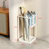Estante de almacenamiento para paraguas para uso doméstico, Soporte de pared para paraguas, Gancho de cubo para paraguas, Estante de almacenamiento, Soporte para paraguas sin taladro para detrás de la puerta