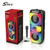 Altavoz Bluetooth SING-E CQS-S571 con reverberación, subwoofer, radio, ranura para tarjeta, adecuado para bailar en la plaza