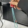 Cordão para Celular Estilo Coreano Ins Doce de Cereja Coração Doce Cordão de Contas Redondas Cordão de Celebridade da Internet para Celular de Menina